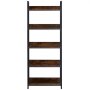 VEVOR Metal Bookshelf, 5-Tier Rectangular Industrial Bookshelf, Small Rustic Storage Shelf with Open Shelves, Freestanding Display Shelf, Storage Shelf, Bedroom