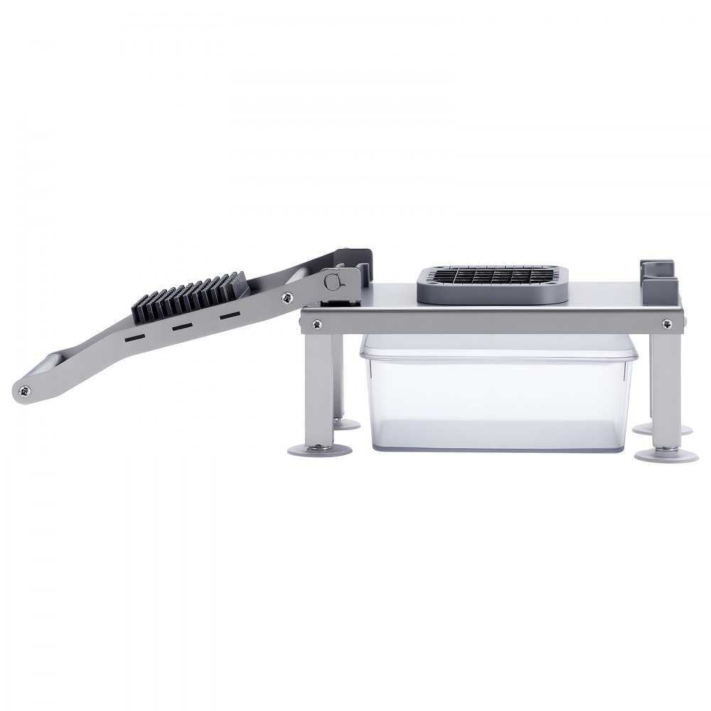 VEVOR Vegetable Slicer, Mandoline Slicer, All-in-1 Vegetable Slicer with 8 Stainless Steel Blades, Cheese Grater, Onion & Potato Salad Slicer with Container, Kitchen Helper & Essential Household Appliances