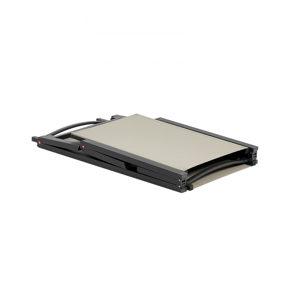 VEVOR Juego de 2 Tumbonas de Exterior, Silla Plegable Reclinable  1110 x 595 x 105 mm 5 Posiciones Ajustables Capacidad Máxima de 181,44 kg, Tumbona Exterior de Aluminio para Playa, Patio, Caqui