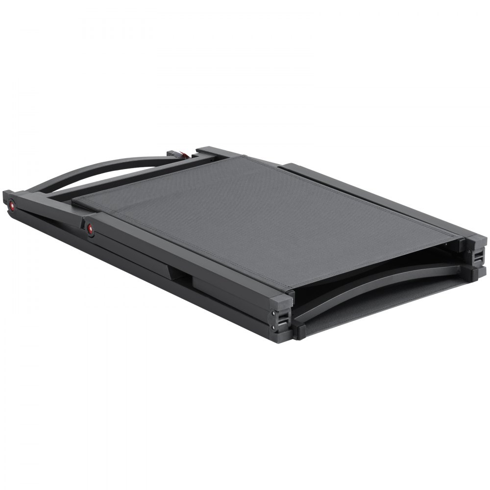 VEVOR Tumbona de Jardín para Exterior 1 Pieza Tumbona Plegable de Aluminio para Patio con 5 Posiciones Ajustables Tumbona Reclinable Totalmente Plana para Playa, Piscina, Exterior, Gris Oscuro