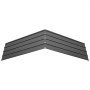 VEVOR Paneles de Techo 20 Piezas 1080 x 426 mm, Láminas Metálicas de Acero Galvanizado, Chapa Ondulada Resistente a la Intemperie con Kit de Tornillos y Guantes para Garaje, Cobertizo y Granero, Gris