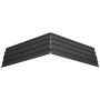 VEVOR Paneles de Techo 20 Piezas 1080 x 426 mm, Láminas Metálicas de Acero Galvanizado, Chapa Ondulada Resistente a la Intemperie con Guantes, Kit de Tornillos, para Cobertizo Garaje y Granero, Negro
