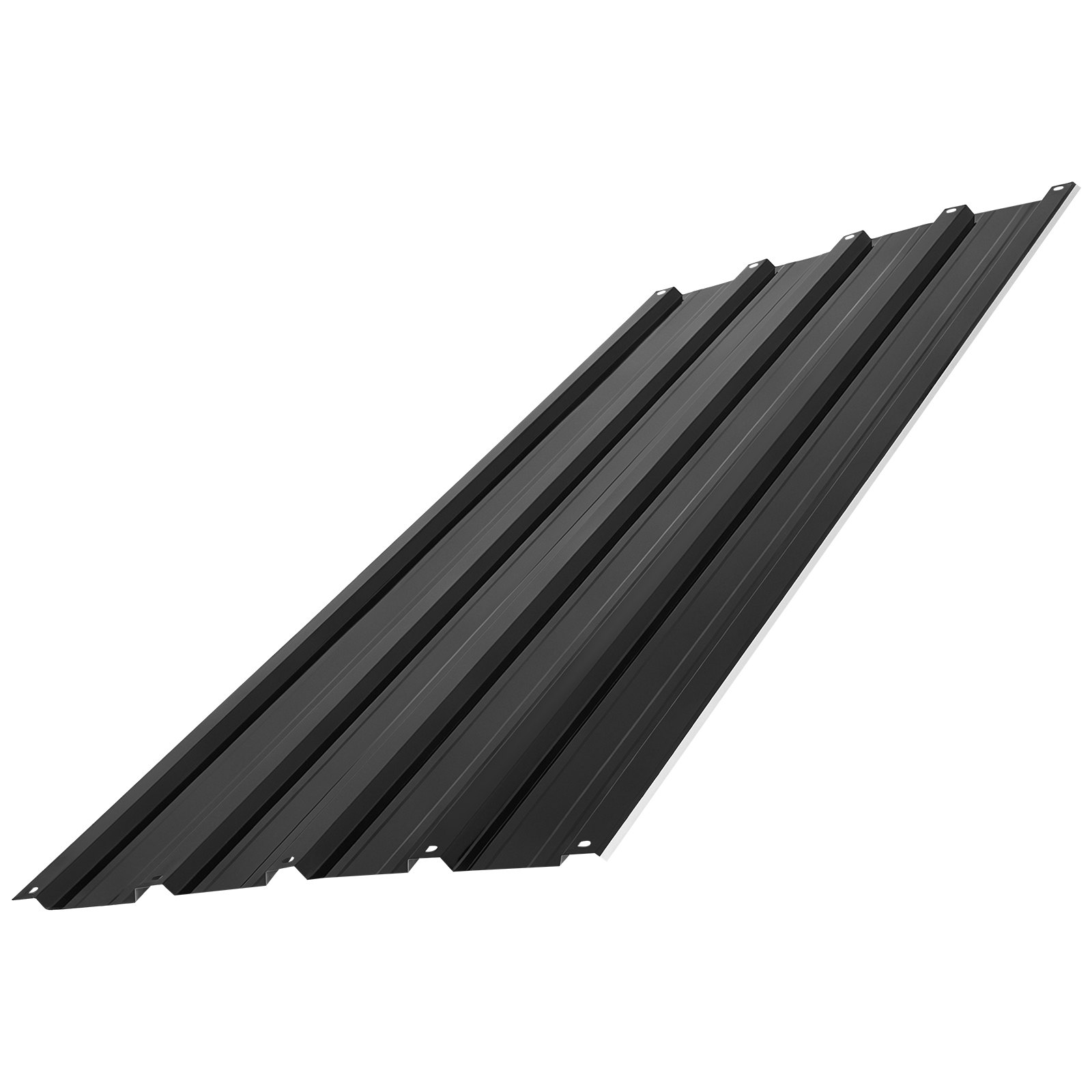 VEVOR Paneles de Techo 20 Piezas 1080 x 426 mm, Láminas Metálicas de Acero Galvanizado, Chapa Ondulada Resistente a la Intemperie con Guantes, Kit de Tornillos, para Cobertizo Garaje y Granero, Negro