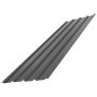 VEVOR Paneles de Techo 25 Piezas 1540 x 426 mm, Láminas Metálicas de Acero Galvanizado, Resistente a la Intemperie, Chapa Ondulada con Kit de Tornillos y Guantes para Cobertizo, Garaje y Granero, Gris