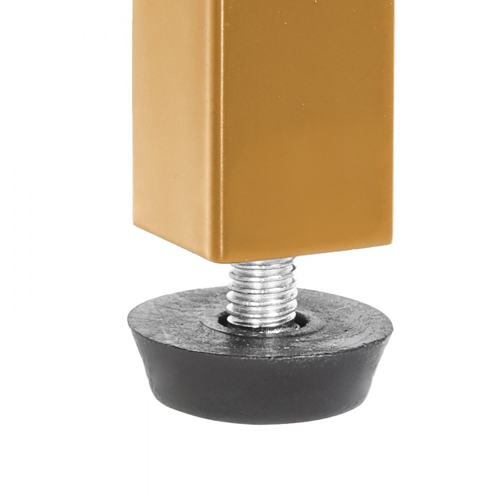 VEVOR Mesa Consola de Vidrio 3 Niveles 100 x 30 x 72,9 cm Mesa Auxiliar Rectangular para Sofá con Tablero de Vidrio Templado, Patas de Hierro para Sala de estar, Pasillo, Entrada, Recibidor, Dorado