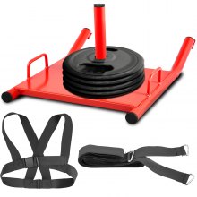 VEVOR Trineo para Entrenamiento de Velocidad y Aguilidad Fuerza y Fitness Trineo