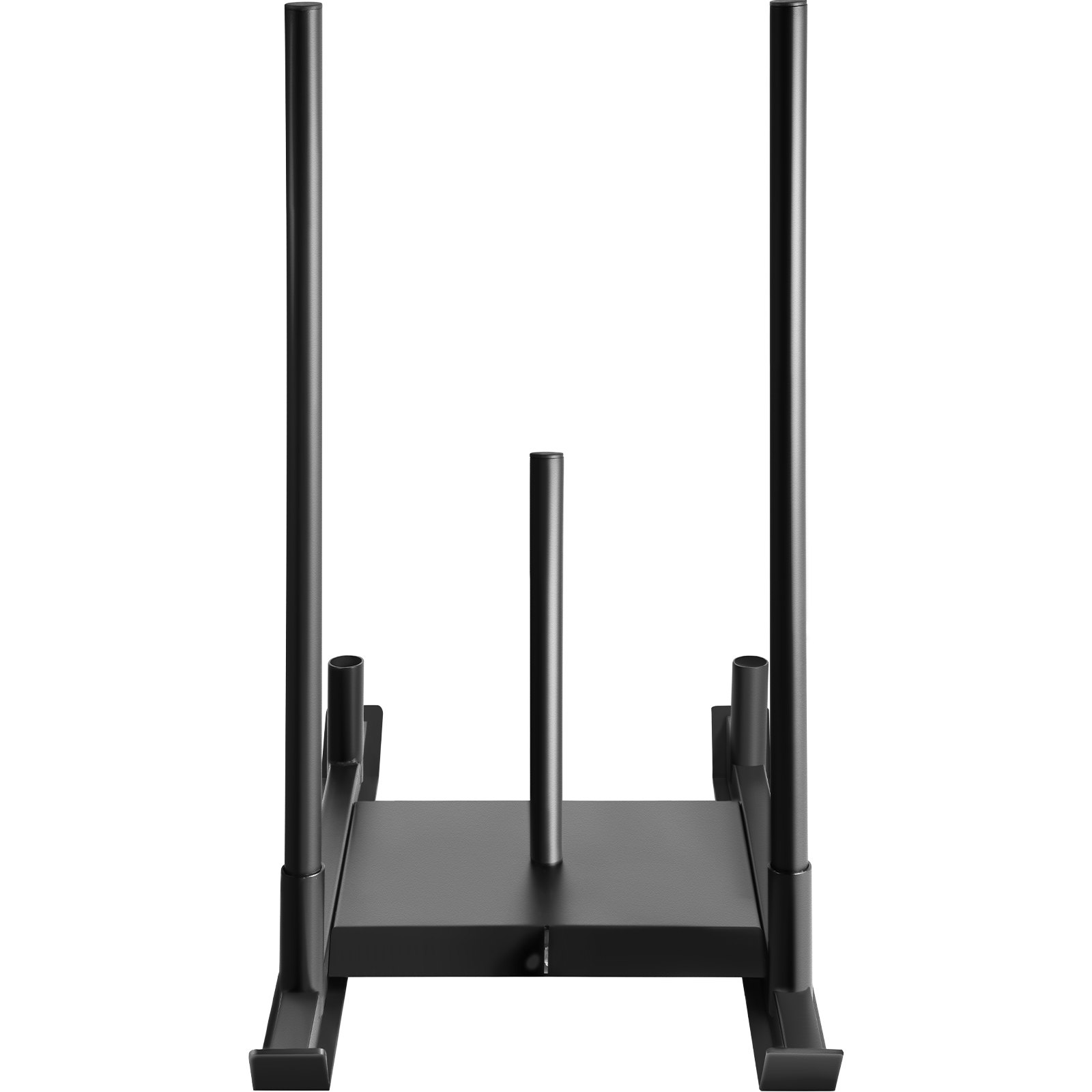 Trineo de pesas VEVOR con asas verticales y poste central, ideal para entrenamiento de fuerza.