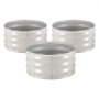 VEVOR 3 Pcs Galvanized Raised Garden Beds, 60 x 60 x 30 cm, Round Metal Planter Boxes Kit Outdoor, Bottomless Elevated Garden Boxes with Gloves, Alu-Zinc, for Planting Flowers Vegetables Herbs, Beige