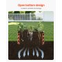 VEVOR 3 PCS Cama de Jardín Elevada de Metal de Ф590 x 265 mm con Fondo Abierto, Jardinera Redonda Galvanizada para Jardinería de Verduras, Flores, Hierbas y Plantas Suculentas, Veta de Madera Profunda