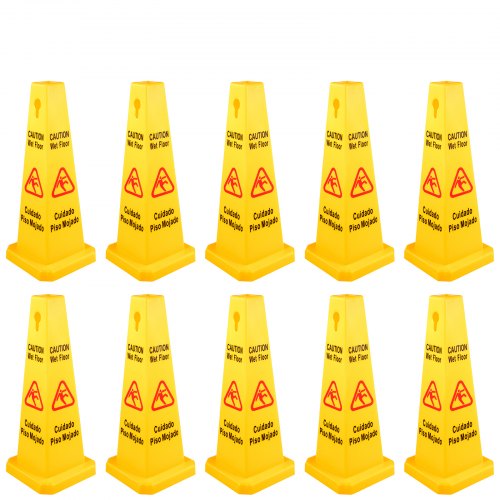 Señal Seguridad Precaución Señal Vertical Antideslizante De 10 Piezas 4 Lados