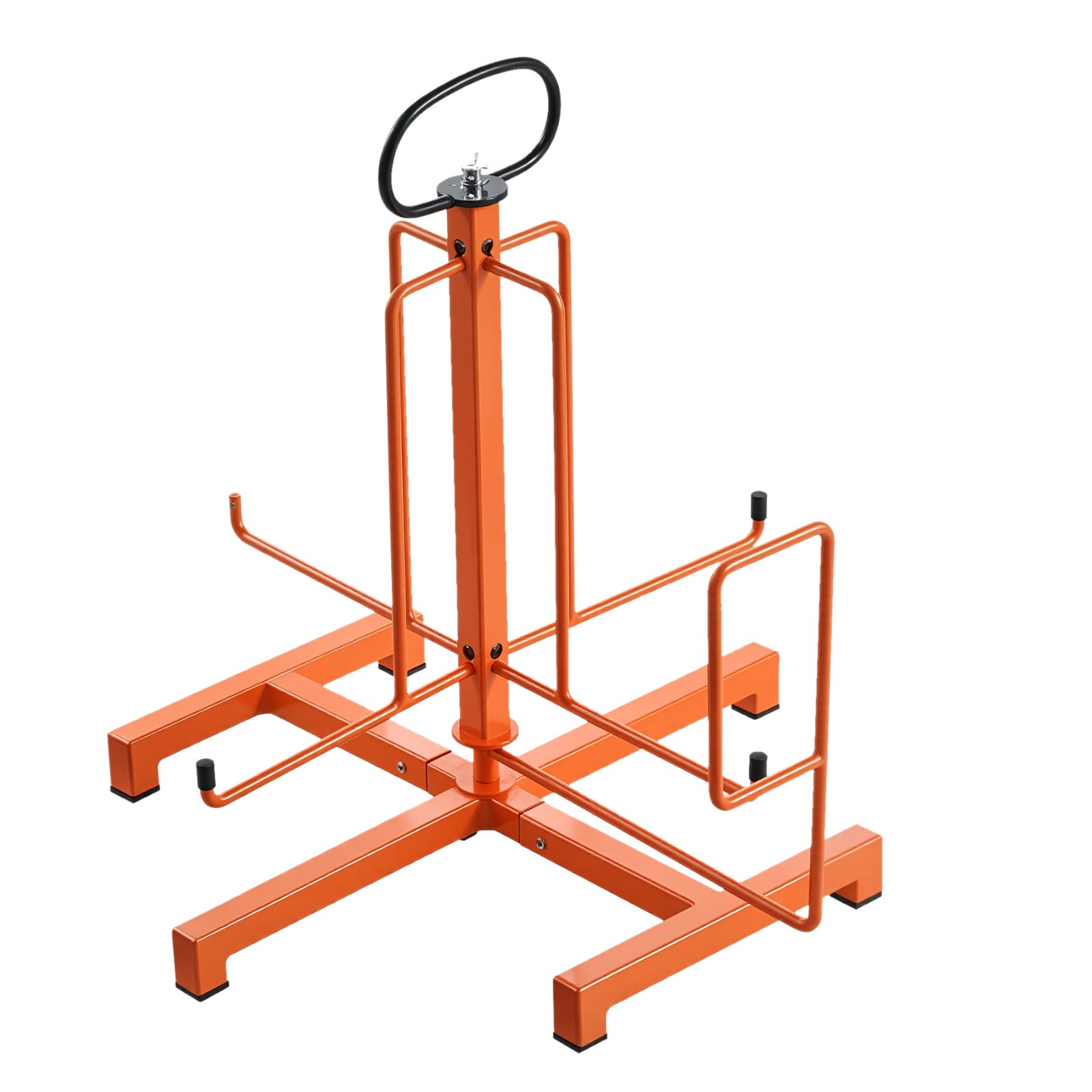 VEVOR Cable Dispenser, Floor or Stud Mounted, Wire Spool Rack, Portable Wire Rack Dispenser with Anti-Slip Metal Handle for Wiring Transport, Swivel Eyelet, for Electrical, Industrial and Retail Use