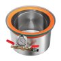 VEVOR 5.7 L Vacuum Chamber, Stainless Steel, Vacuum Degassing Chamber with Tempered Glass Lid, Hose, Air Filter, Ideal for Resin Casting, Stabilizing Wood, Degassing Silicone, Epoxies, Essential Oils