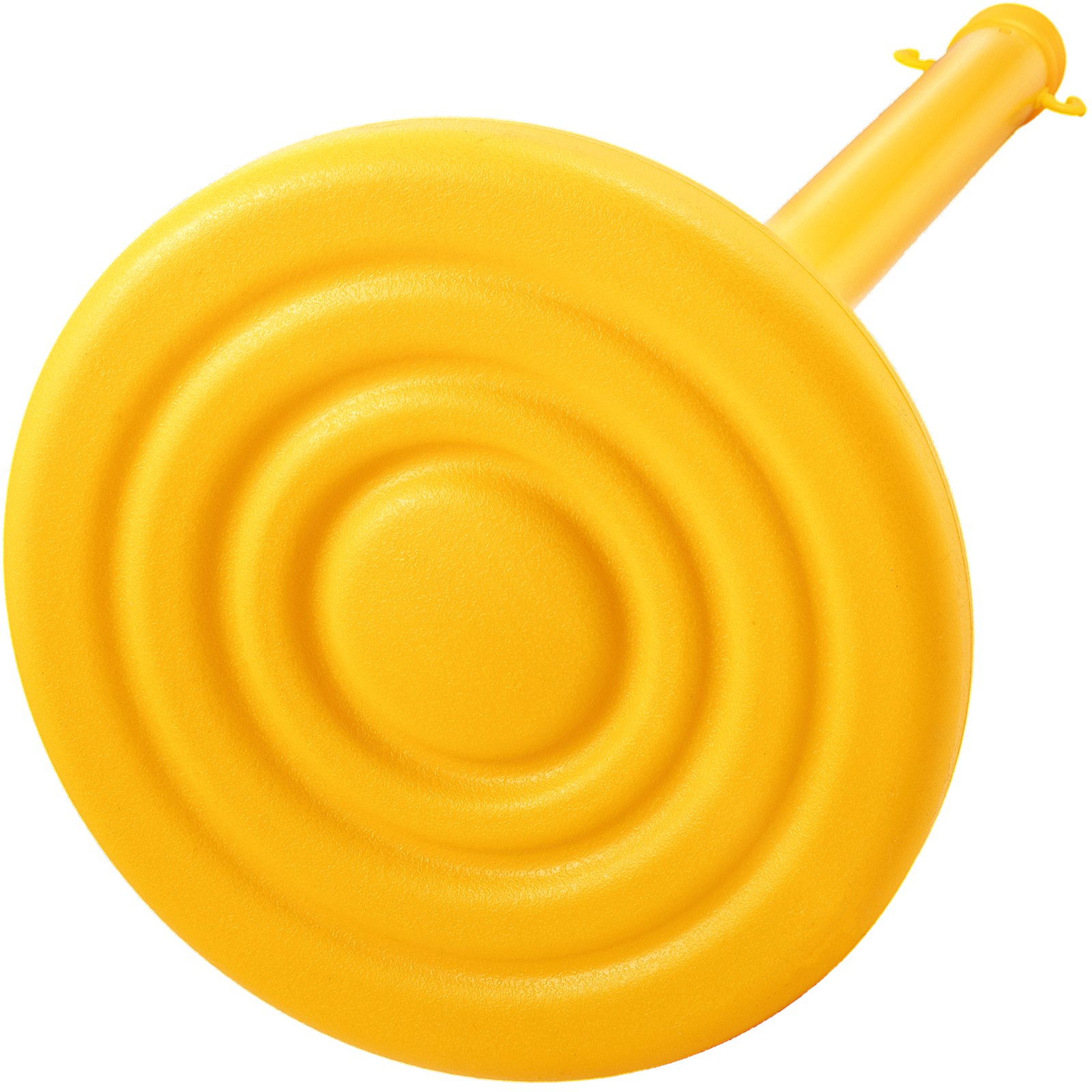 VEVOR Barrera de Aparcamiento 6 piezas Altura 99 cm Plástico PE Poste de Tráfico Base 35 x 35 cm Cadena 1 m Cúpula Amarillo Bolardo de Aparcamiento Llenar con Agua o Arena en Base para más Estabilidad