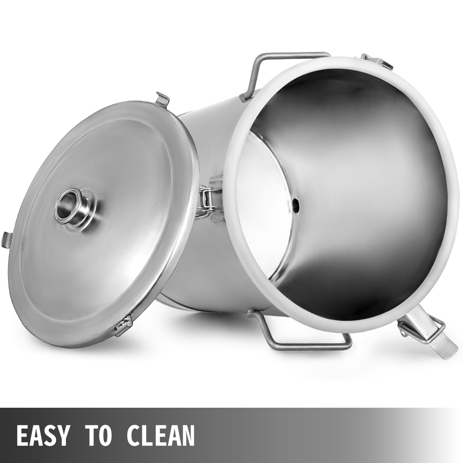 Barril Cerveza Acero Inoxidable 15L Dispensador de Cerveza Fermentador de Cubo