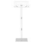VEVOR Podium Stand, 1100 mm Acrylic Lectern, Portable Laptop Desk with Wide Reading Surface, Book Clips, Adjustable Angle, Floor-Standing, for Classroom, Wedding, Conference, Lecture and Concert
