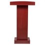 VEVOR Podium Stand, 1040 mm Wooden Lectern, Laptop Desk with Wide Reading Surface and Storage Shelf, Edge Stopper, Elegant Design, Flool-Standing, for Classroom, Conference, Church, and Presentation