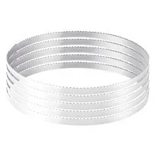 VEVOR Hoja de Sierra de Cinta, 4 TPI, Dientes Afilados Endurecidos 18 HRC, Acero al Carbono de Alta Resistencia, para las Principales Marcas de Sierras de Cinta para Madera, 2780 x 16 x 0,5 mm