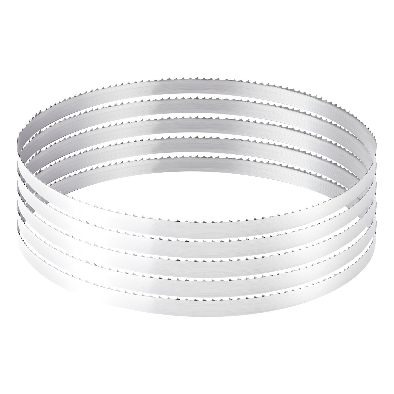 VEVOR Hoja de Sierra de Cinta, 4 TPI, Dientes Afilados Endurecidos 18 HRC, Acero al Carbono de Alta Resistencia, para las Principales Marcas de Sierras de Cinta para Madera, 2780 x 16 x 0,5 mm