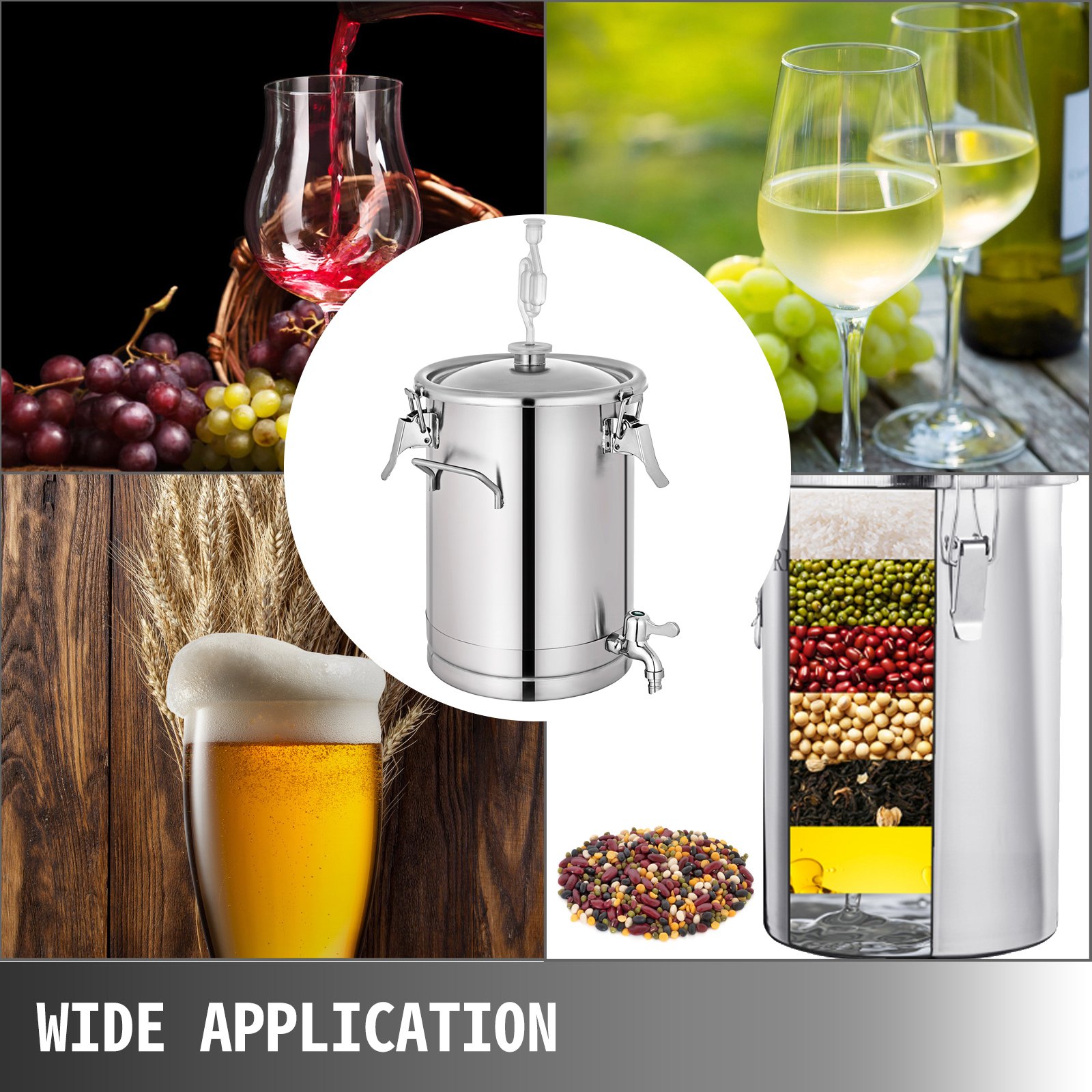 Fermentador De Cerveza 28l Vino Y Cerveza Cerveza Artesanal Esclusa De Aire