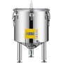 Fermentador VEVOR Brew con pantalla de temperatura y construcción de acero inoxidable.