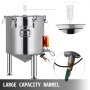 Fermentador VEVOR Brew con barril de gran capacidad, airlock y grifo integrado.