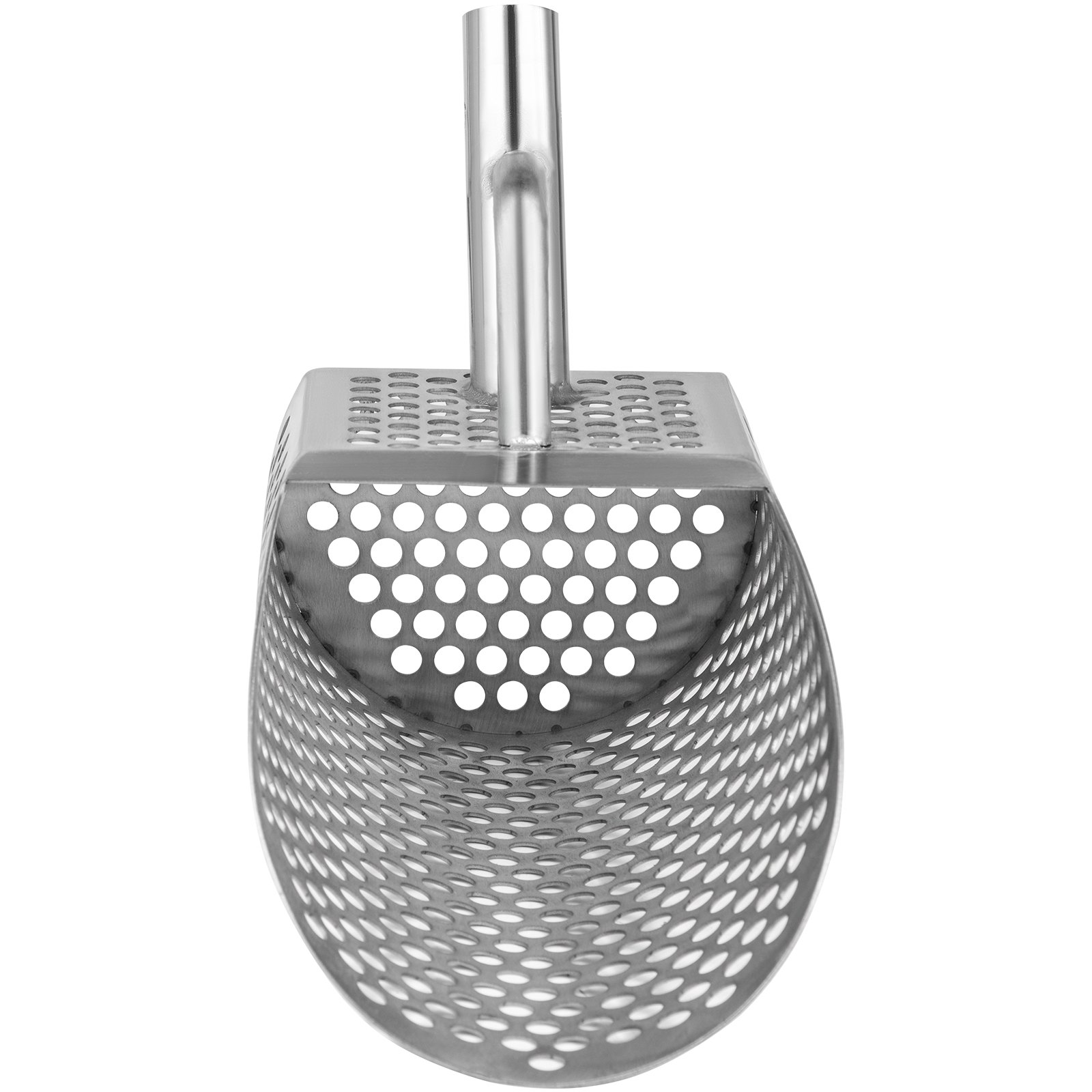 VEVOR Pala de Arena para Detección de Metales 13,5 x 30 cm Detector de Metales de Acero Inoxidable Agujero 10 mm Pala para Arena con Detector de Metales para Recoger y Cribar Pequeñas Cosas Valiosas