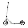 VEVOR Patinete 2 Ruedas, para Niños a Partir de 8 Años, Patinete de Calle Plegable con Manillar Regulable en Altura y Base Antideslizante, Chasis de Acero, hasta 100 kg, Color Negro y Blanco