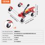 VEVOR Carro de Manipulación de Automóviles Carga de 680 kg 2 Piezas, Carro Hidráulico para Desplazamiento de Automóviles con Ruedas para Posicionamiento de Vehículos, Camiones, Remolques