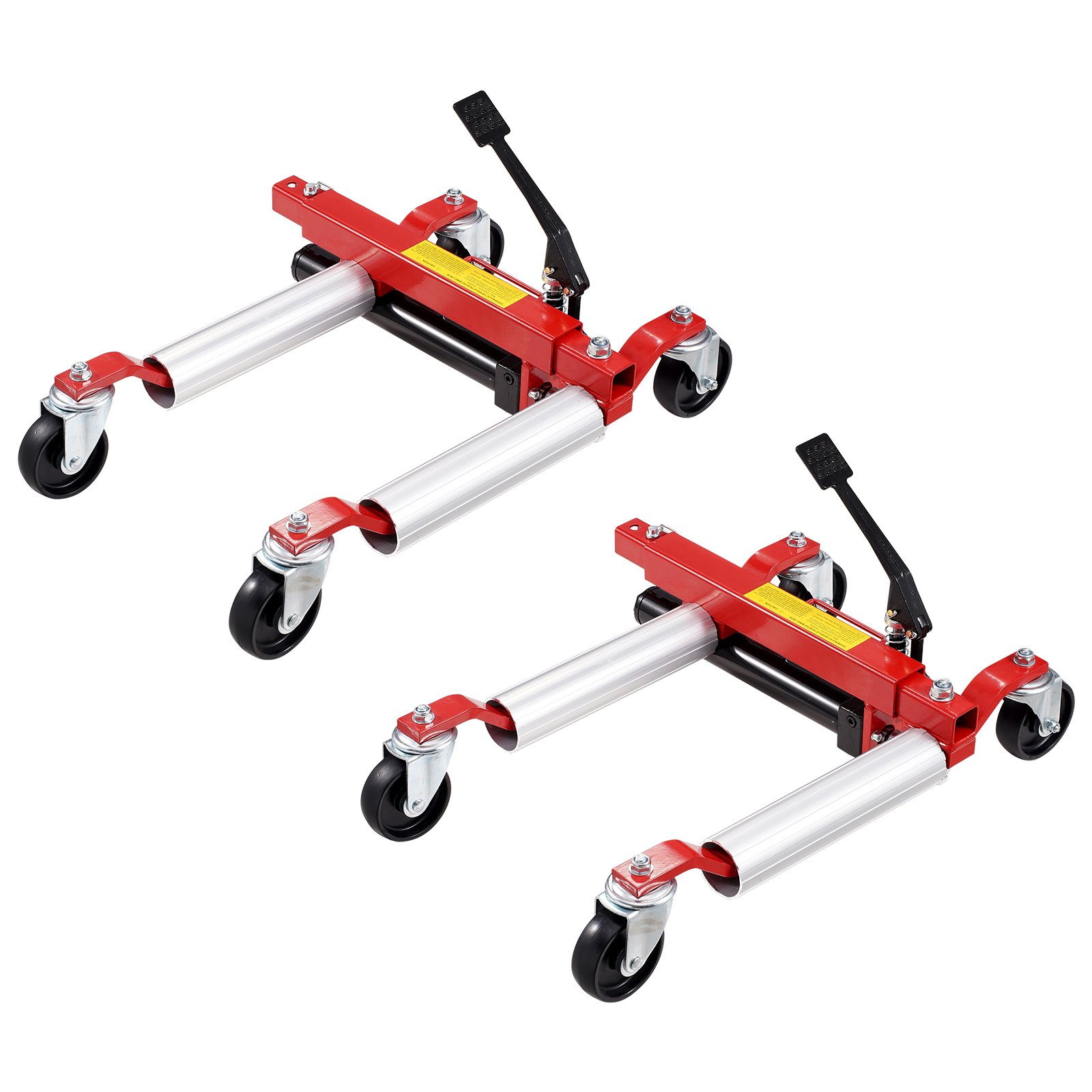 VEVOR Carro de Manipulación de Automóviles Carga de 680 kg 2 Piezas, Carro Hidráulico para Desplazamiento de Automóviles con Ruedas para Posicionamiento de Vehículos, Camiones, Remolques