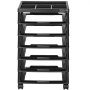 VEVOR Carrito de Almacenamiento con Ruedas para Álbumes de Recortes 6 Niveles con Organizador Superior 4 Ruedas Extraíbles para Suministros de Oficina, Arte, Manualidades, Cajas No Incluidas