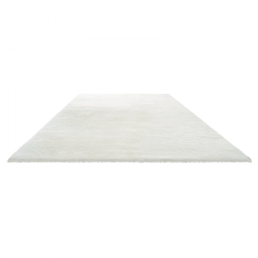 VEVOR Alfombra de Pelo Largo Rectangular, 3048 x 2438 mm, Mullida y de Triple Capa, 35 mm de Altura, para Salón, Dormitorio y Salón, sin Pelusa y muy Suave, Marfil Blanco, para Hogares Modernos