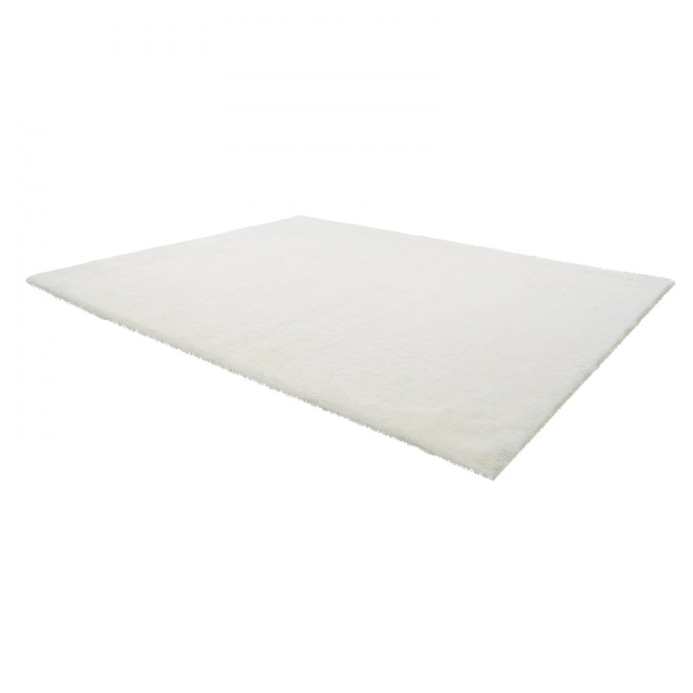 VEVOR Alfombra de Pelo Largo Rectangular, 3048 x 2438 mm, Mullida y de Triple Capa, 35 mm de Altura, para Salón, Dormitorio y Salón, sin Pelusa y muy Suave, Marfil Blanco, para Hogares Modernos
