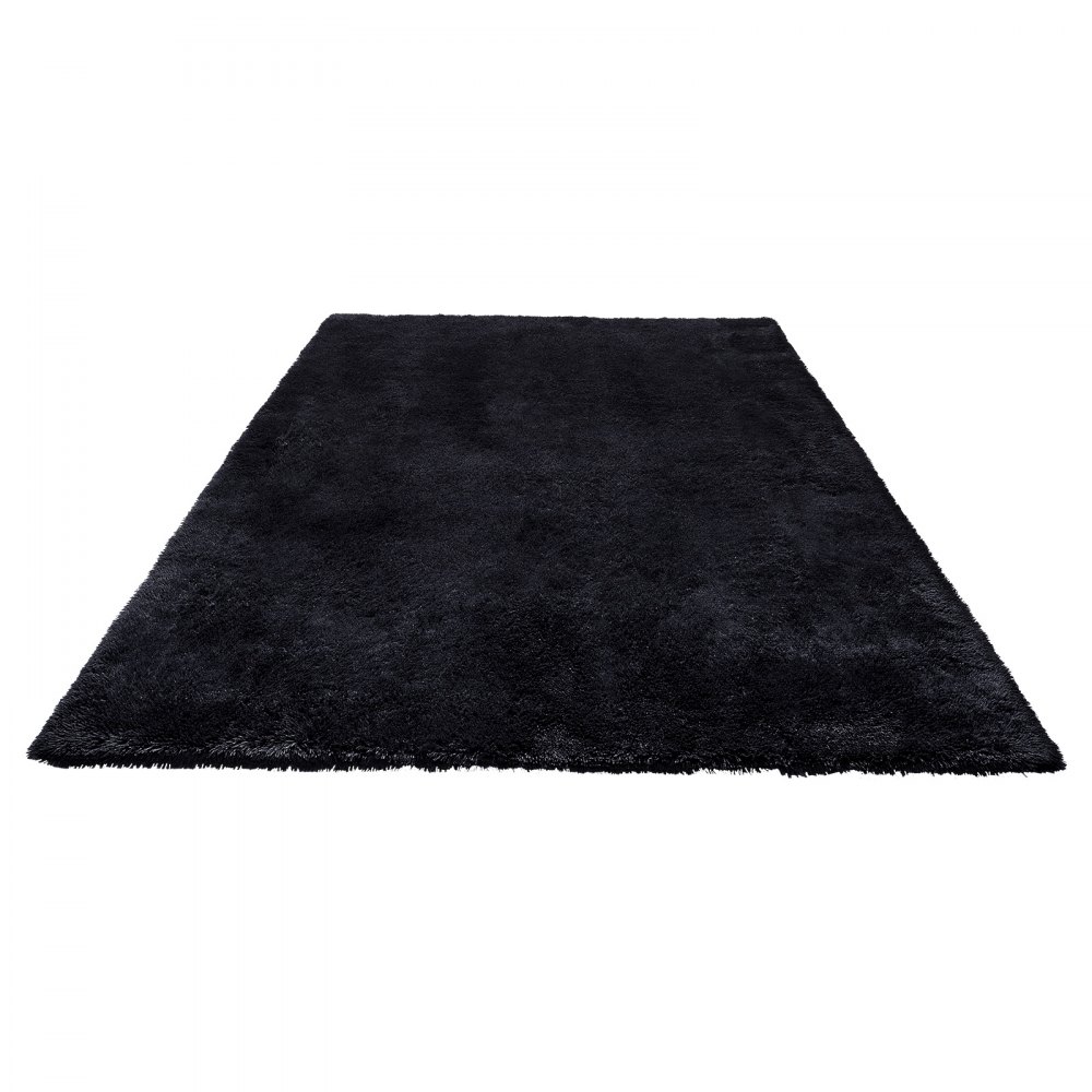 VEVOR Alfombra de Pelo Largo de 3048 x 2438 mm, Mullida, de Triple Capa, 35 mm de Altura, para Salón, Dormitorio y Salón, Suave y sin Pelusa, de Estilo Atemporal, Fácil de Limpiar, Color Negro