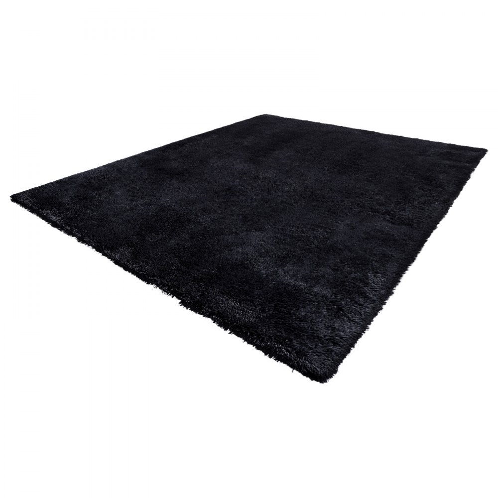 VEVOR Alfombra de Pelo Largo de 3048 x 2438 mm, Mullida, de Triple Capa, 35 mm de Altura, para Salón, Dormitorio y Salón, Suave y sin Pelusa, de Estilo Atemporal, Fácil de Limpiar, Color Negro