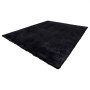 VEVOR Alfombra de Pelo Largo de 3048 x 2438 mm, Mullida, de Triple Capa, 35 mm de Altura, para Salón, Dormitorio y Salón, Suave y sin Pelusa, de Estilo Atemporal, Fácil de Limpiar, Color Negro