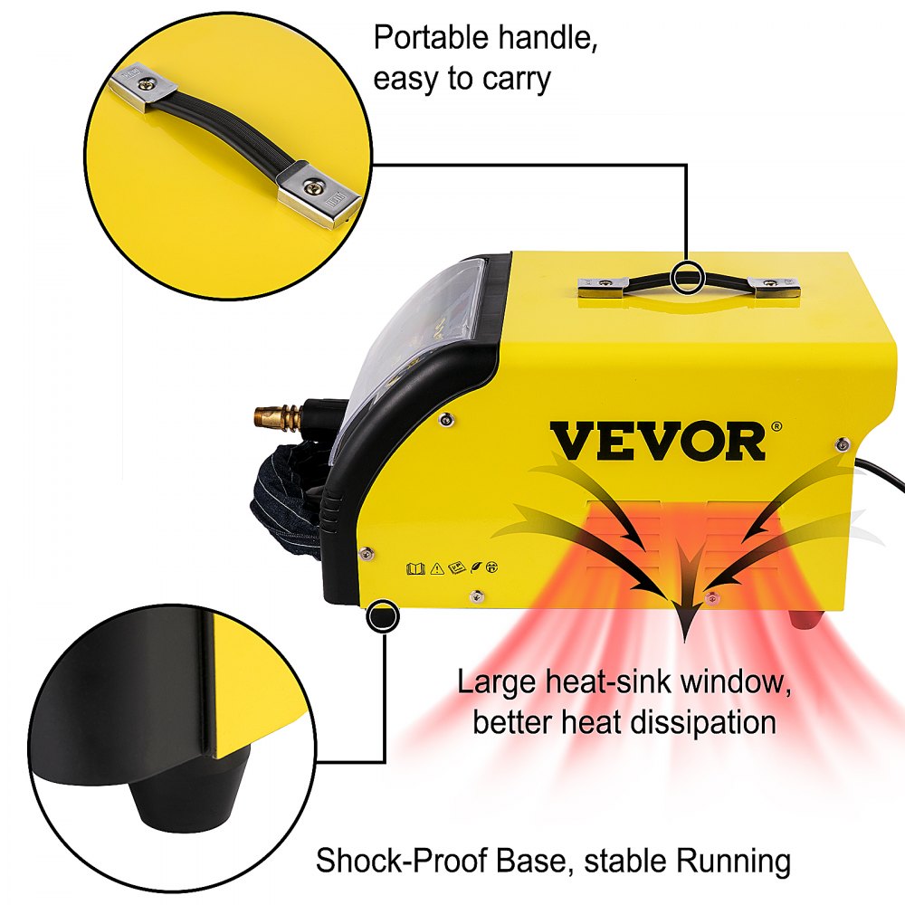 Vevor Soldador Inverter 6.000 A Reparación Abolladuras Soldadura Por Puntos