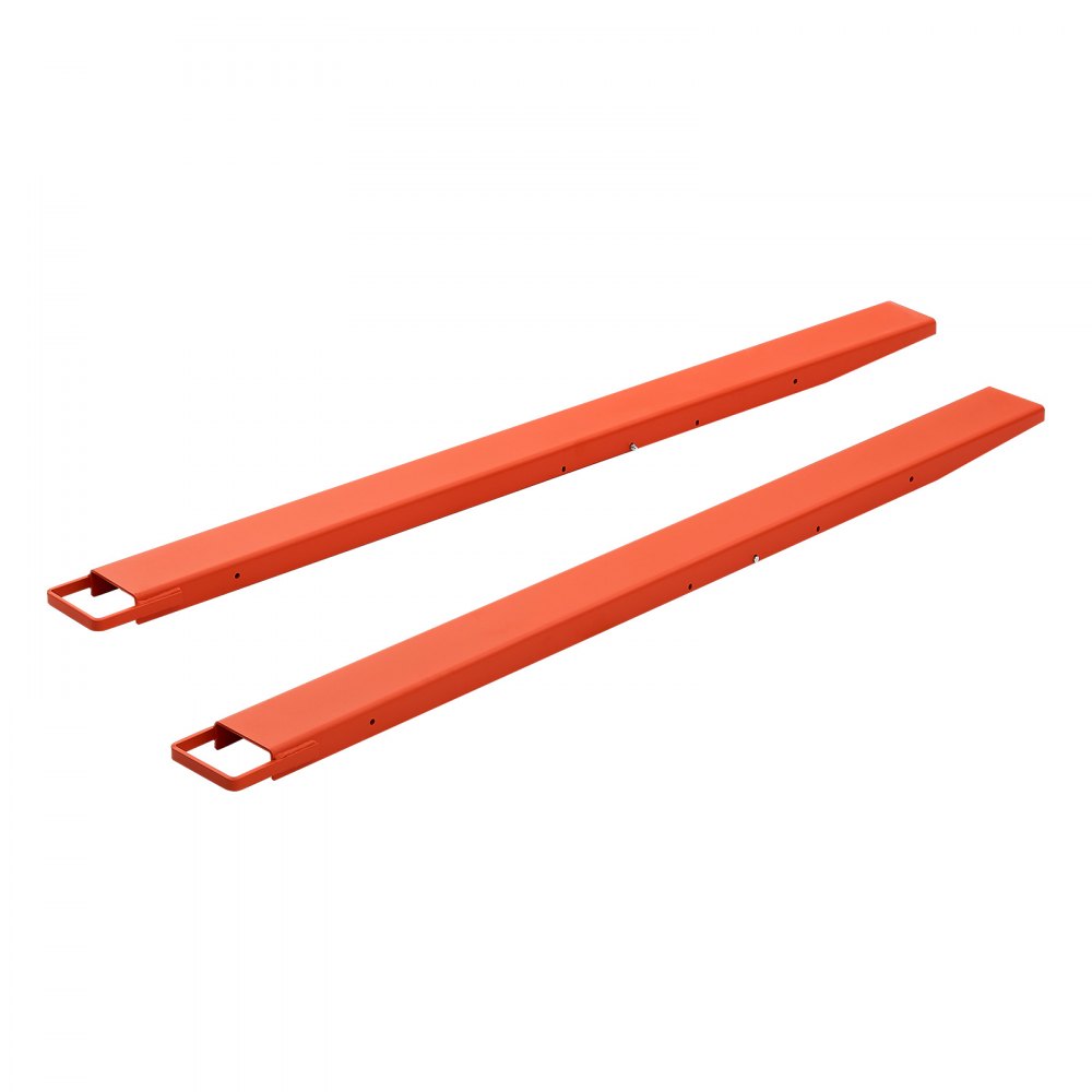 VEVOR Extensiones de Horquillas 1820 x 115 mm, Carga Máx. 2086,5 kg, 1 Par, con Bloqueo Inferior, Anillo de Retención, Instalación sin Herramientas y Horquillas de 106,7 mm para Carretilla Elevadora
