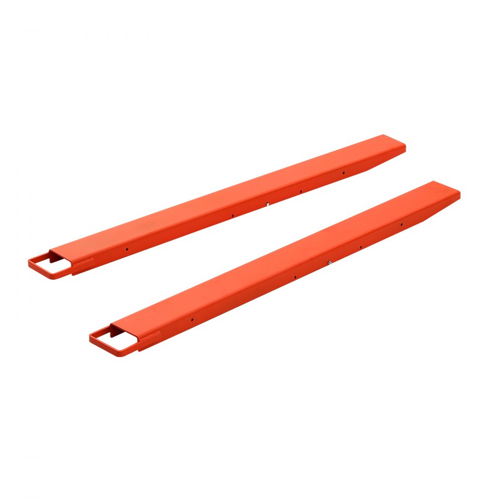 VEVOR Extensiones de Horquillas 1820 x 140 mm, Carga Máx. 2086,5 kg, 1 Par, con Bloqueo Inferior, Anillo de Retención, Instalación sin Herramientas y Horquillas de 129,5 mm para Carretilla Elevadora