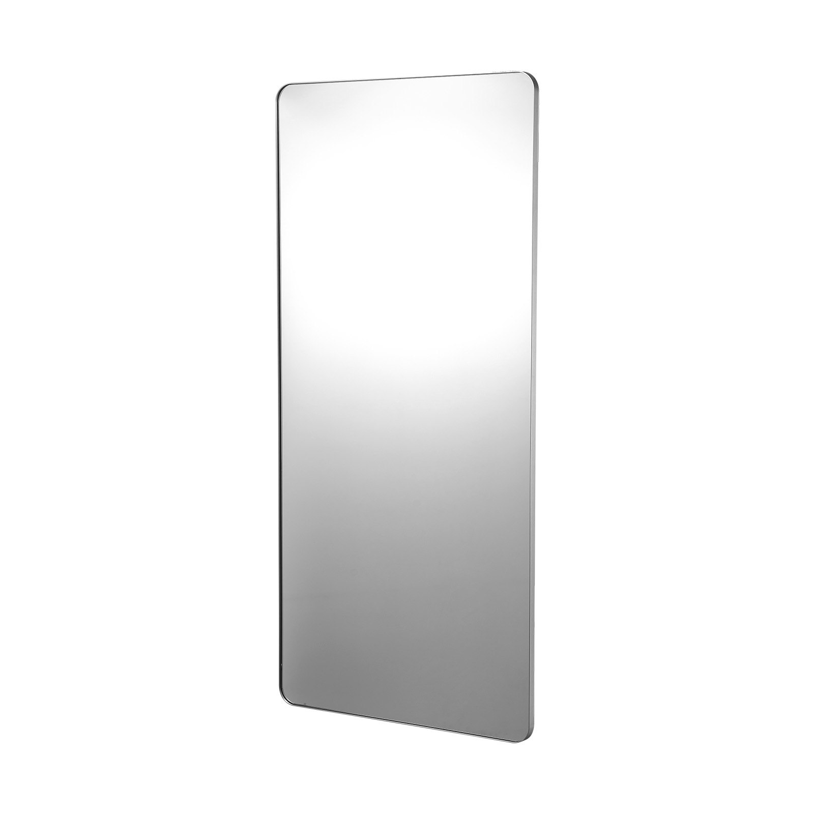 VEVOR Espejo de Pared Espejo de Maquillaje Espejo de Baño 1828 x 813 x 25 mm Espejo Rectangular Marco de Aleación de Aluminio Color Plata con Soporte en Forma de Z para Baño Dormitorio Sala de Estar
