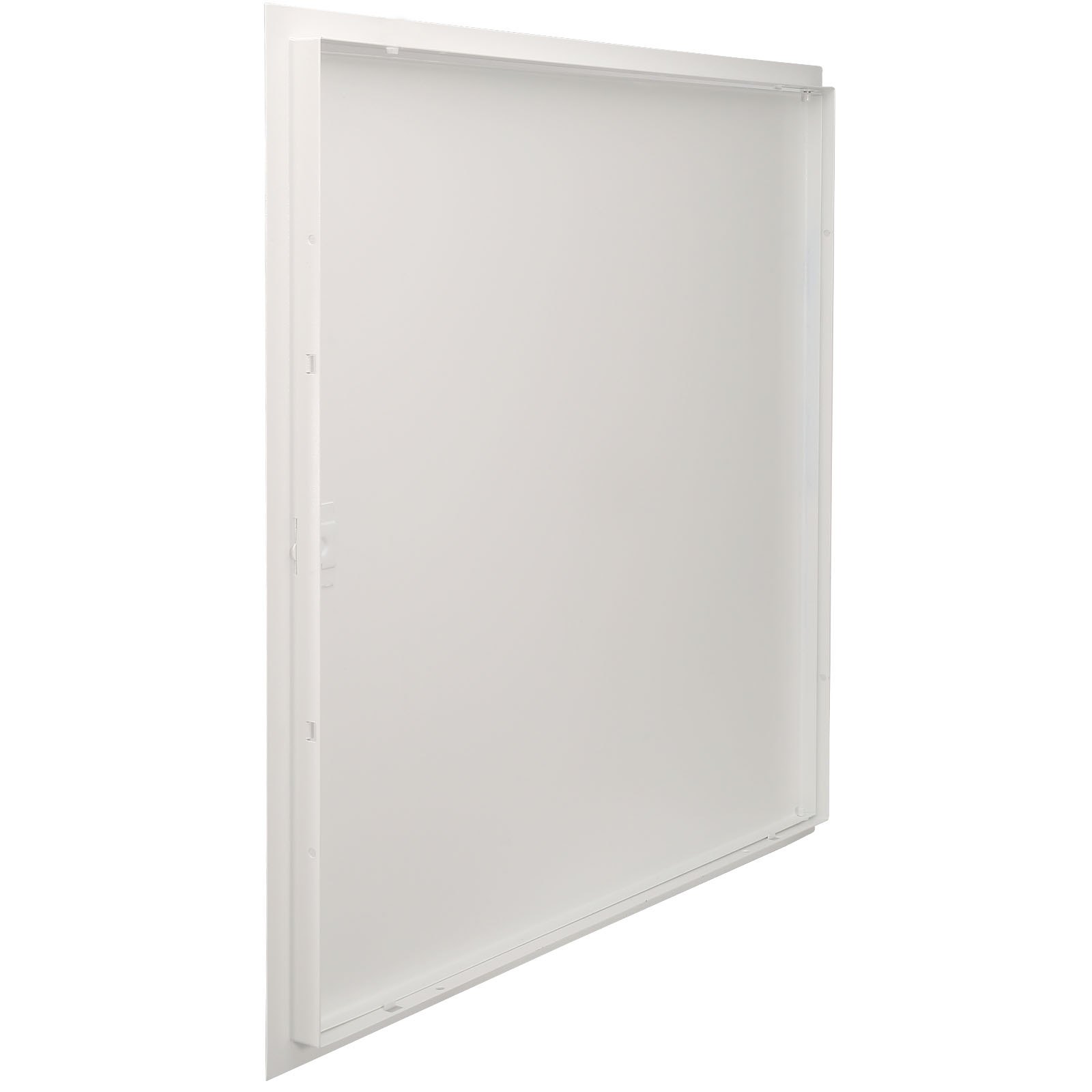 VEVOR Puerta de Acceso de Acero Galvanizado Puerta de Inspección Apertura 411x411 mm a 165° Fácil de Pintar Superficie Mantenimiento Panel de Acceso con Cerradura para Cubierta de Conducto Suelo