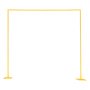 VEVOR Soporte Cuadrado de Metal Dorado para Telón de Fondo, 2,4 x 2,4 m, Estructura Estable, para Bodas, Fiestas de Cumpleaños, Graduaciones, Celebraciones Navideñas y Decoración de Ceremonias