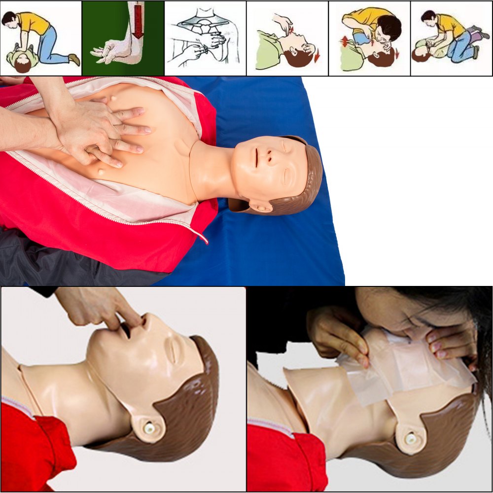 Vevor Maniquí De Entrenamiento Cpr Maniquí De Entrenamiento 165 X 48 X 30 Cm