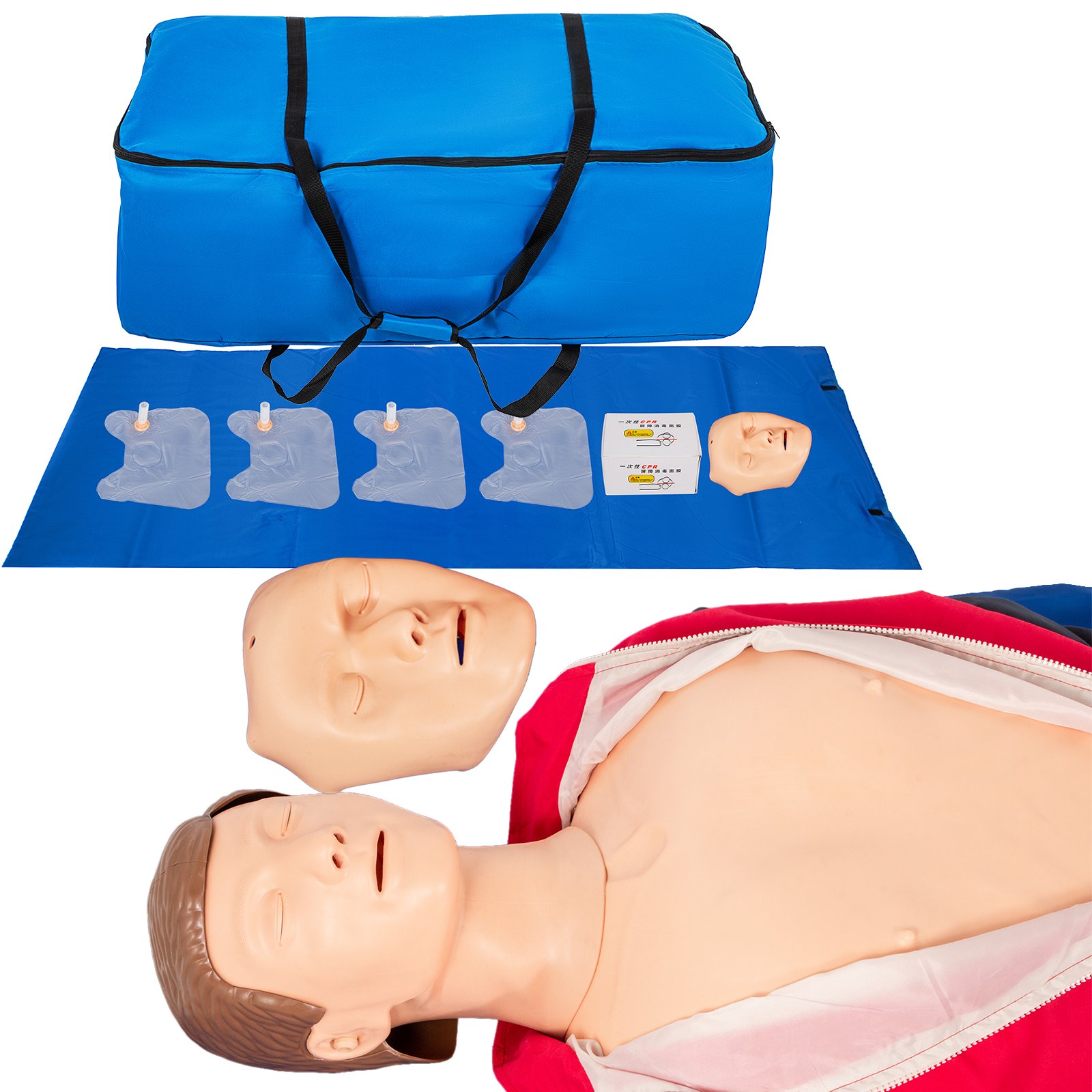 Vevor Maniquí De Entrenamiento Cpr Maniquí De Entrenamiento 165 X 48 X 30 Cm