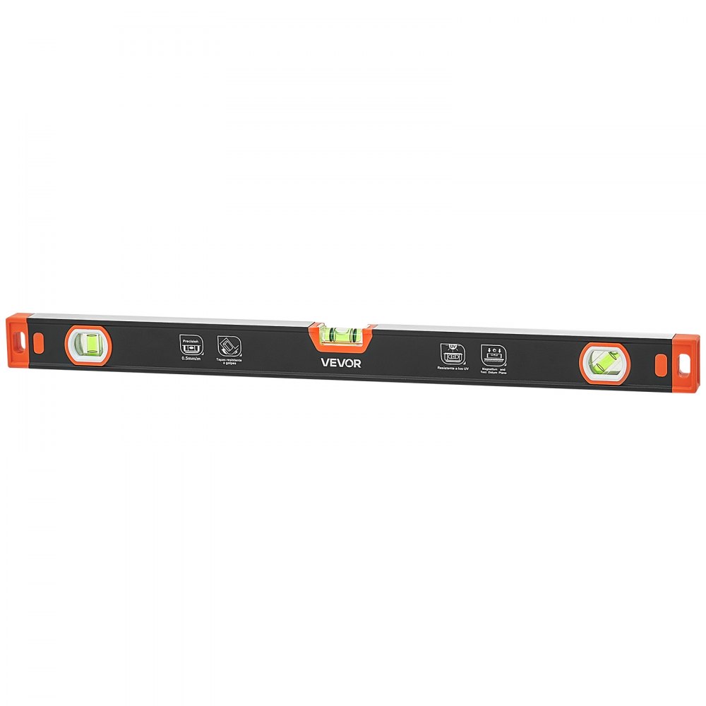 VEVOR Nivel de Burbuja Magnético de Aluminio, Juego de 3 Piezas 22,5/40/60 cm, Herramienta de Nivelación con 3 Burbujas, Ranura en V, Orificio para Colgar, Bolsa para Construcción Bricolaje y Hogar