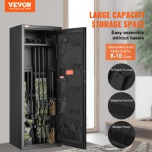 VEVOR Caja Fuerte para 8-10 Rifles con Cerradura y Teclado Digital para Hogar