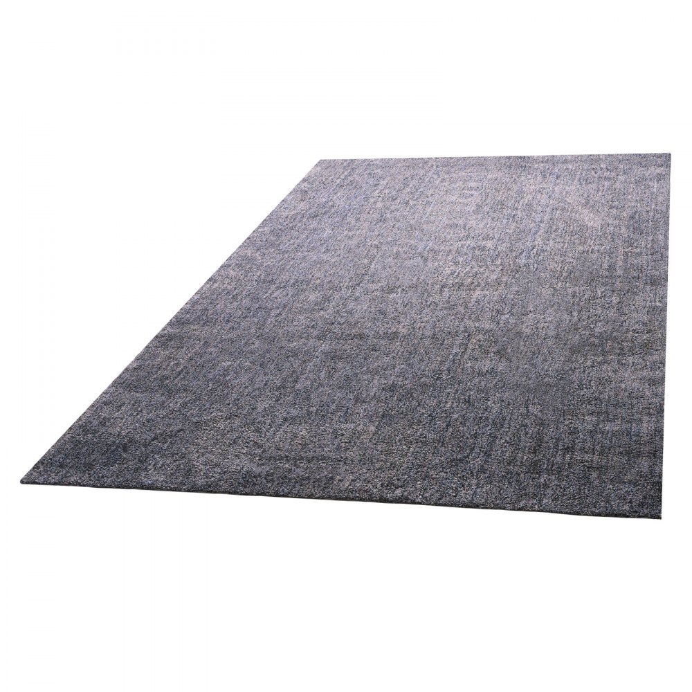 VEVOR Alfombra de Pelo Corto 3658 x 2743 mm, para Salón, 20 mm de Altura, para Interior, para Salón y Dormitorio, sin Pelusa y con Base Antideslizante de TPR, Combinación de Azul, Blanco y Gris