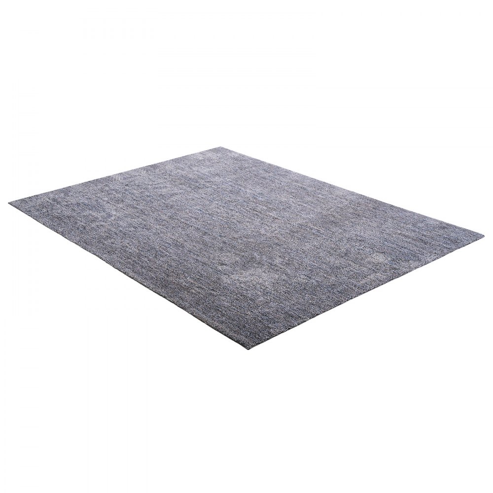 VEVOR Alfombra de Pelo Corto 3658 x 2743 mm, para Salón, 20 mm de Altura, para Interior, para Salón y Dormitorio, sin Pelusa y con Base Antideslizante de TPR, Combinación de Azul, Blanco y Gris