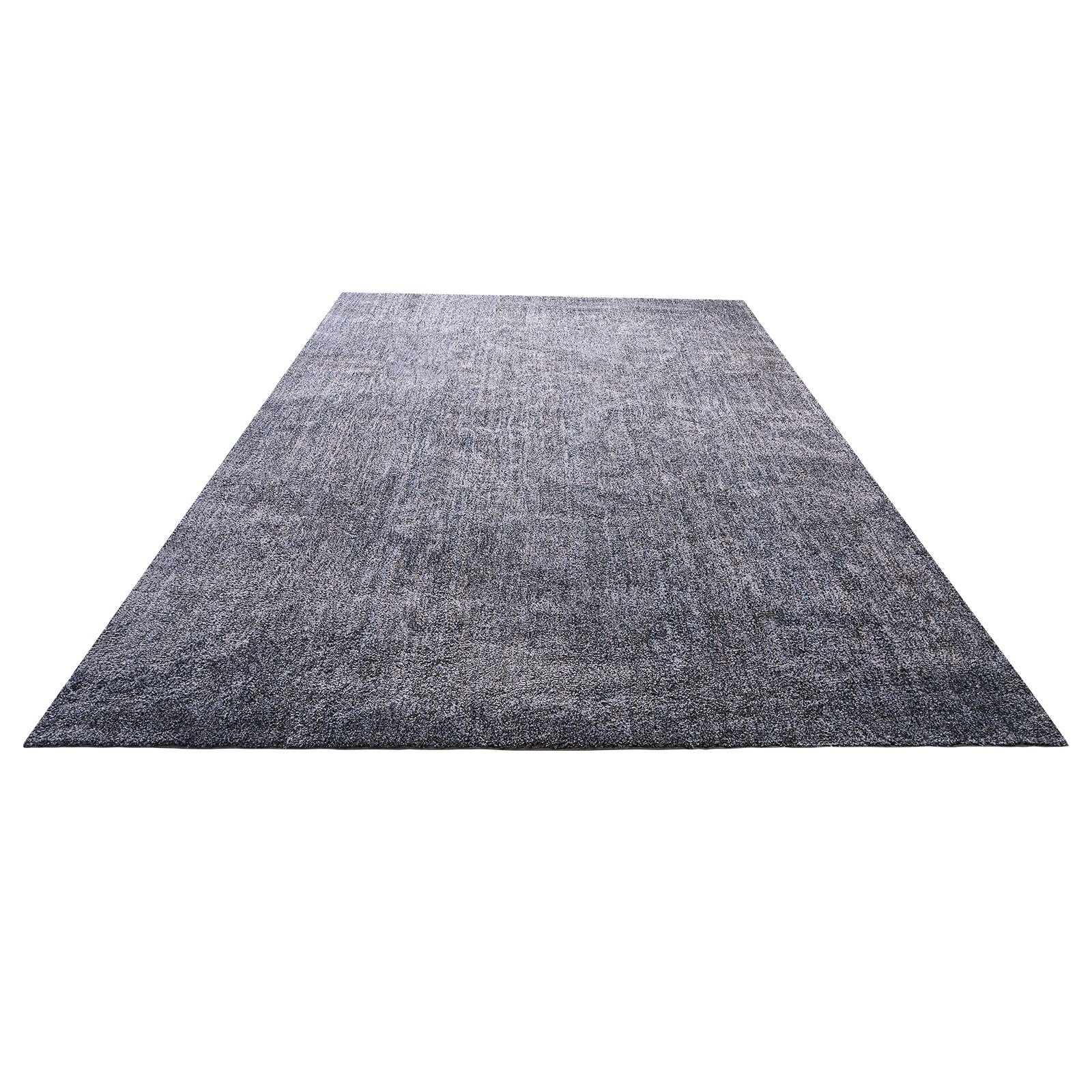 VEVOR Alfombra de Pelo Corto 3658 x 2743 mm, para Salón, 20 mm de Altura, para Interior, para Salón y Dormitorio, sin Pelusa y con Base Antideslizante de TPR, Combinación de Azul, Blanco y Gris