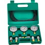 VEVOR Kit de prueba de presión hidráulica, 250/400/600 bar, 3 manómetros, 6 accesorios, 3 mangueras de prueba, medidor de prueba hidráulica para excavadora con estuche de transporte