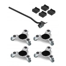 VEVOR 4 PCS Plataforma Rodante para Muebles con 3 Ruedas Giratorias Triangulares